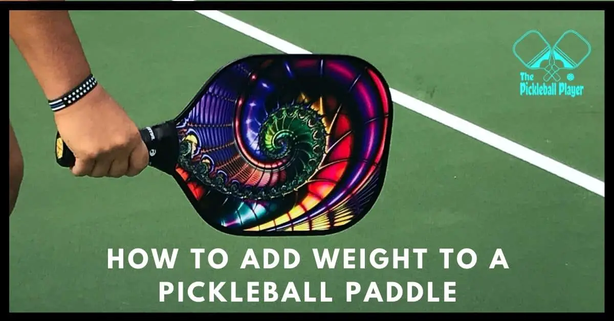 a pickleball paddle