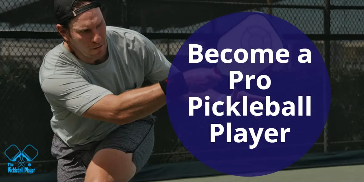 a professional pickleball player hitting the ball