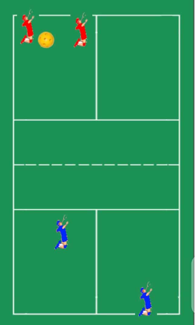 pickleball stacking diagram